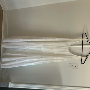 Wilfred free white tiered maxi dress